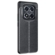 Xiaomi Redmi Note 14 Pro/Pro Plus 5G Skal Litchi Textur Svart