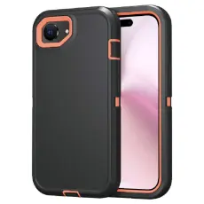 iPhone 16e Skal Extreme Shockproof Hybrid Svart / Orange