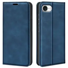 iPhone 16e Fodral Flip Skin Touch Blå