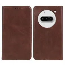 Nothing Phone 3a Fodral Flip Läder Brun