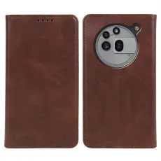 Nothing Phone 3a Pro Fodral Flip Läder Brun