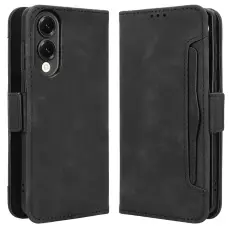 Samsung Galaxy S25 Edge Fodral Med Avtagbart Kortfodral Svart