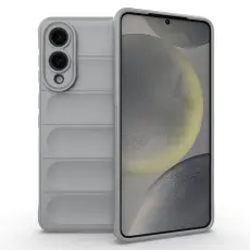 Samsung Galaxy S25 Edge Skal Magic Shield Ljus Gr&aring;