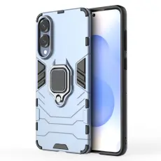 Samsung Galaxy S25 Edge Skal Ring Hybrid Armor Bl&aring;