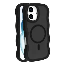 iPhone 16 Plus Skal MagSafe Wavy Matt Svart