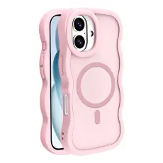 iPhone 16 Skal MagSafe Wavy Matt Rosa