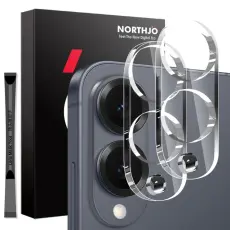 NORTHJO Galaxy S25 Edge 2-PACK Linsskydd Transparent