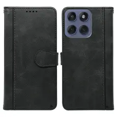 Motorola Edge 60 / 60 Fusion Fodral Läder Svart