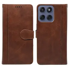Motorola Edge 60 / 60 Fusion Fodral Läder Brun