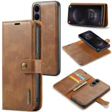 DG.MING Galaxy S25 Edge 2in1 Magnet Fodral / Skal Brun