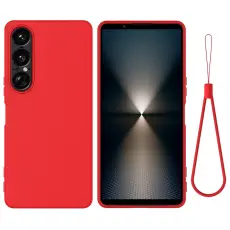 Sony Xperia 1 VII Skal Liquid Silikon Röd