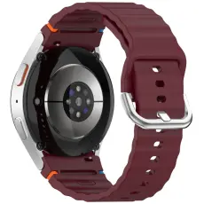 Galaxy Watch 5/5 Pro/6/7/FE Armband Silikon Wave Design