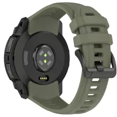 Garmin Instinct 3 45 mm Klockarmband Silikon Milit&auml;r Gr&ouml;n