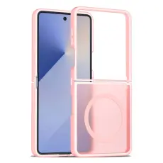 Samsung Galaxy Z Flip 7 Skal MagSafe Skin Touch Rosa