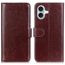 iPhone 17 Fodral Crazy Horse Läder Brun