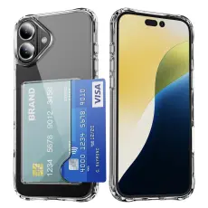 iPhone 17 Skal Med Korthållare Transparent