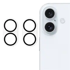 iPhone 17 2-PACK Linsskydd H&auml;rdat Glas