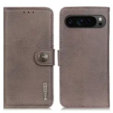KHAZNEH Google Pixel 10 Pro XL/ 9 Pro XL Fodral Läder Khaki