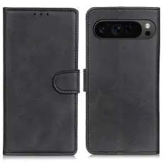 Google Pixel 10 Pro XL/ 9 Pro XL Fodral Läder Svart
