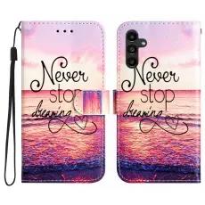 Samsung Galaxy S25 FE Fodral Med Tryck Never Stop Dreaming