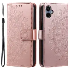 Samsung Galaxy A07 Fodral Mandala Läder Roséguld