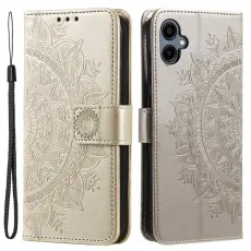 Samsung Galaxy A07 Fodral Mandala Läder Guld