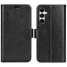 Samsung Galaxy A17 Fodral Crazy Horse Läder Svart
