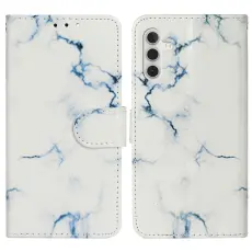 Samsung Galaxy S25 FE Fodral Med Tryck Vit Marmor