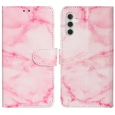 Samsung Galaxy S25 FE Fodral Med Tryck Rosa Marmor