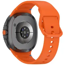 Galaxy Watch 8 46/44/40 mm Klockarmband Silkon Orange