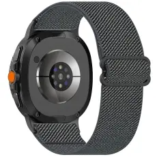 Galaxy Watch 8 46/44/40 mm Armband Justerbart Nylon Grå