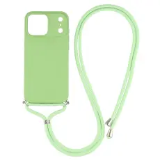 iPhone 17 Pro Skal Med Mobilsnöre TPU Grön