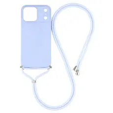 iPhone 17 Pro Skal Med Mobilsnöre TPU Lila