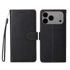 iPhone 17 Pro Max Fodral RFID Läder Svart