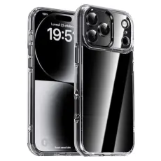 IPAKY iPhone 17 Pro Max Skal Shockproof Transparent / Svart