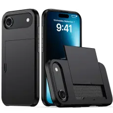 iPhone Air Skal Hybrid Med Kortfack Svart