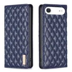 BINFEN iPhone Air Fodral Diamond Flip Läder Blå