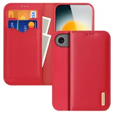 DUX DUCIS iPhone Air Fodral HIVO Äkta Läder Röd