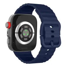 KALEBOL Huawei Watch Fit 4 Pro/4/3 Armband Wave Silikon Mörk Blå