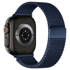 Apple Watch 42/44/45/46/49 mm Armband Milanese Blå