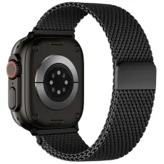 Apple Watch 42/44/45/46/49 mm Armband Milanese Svart