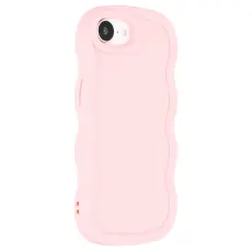 iPhone 16e Mobilskal Wavy Ljus Rosa