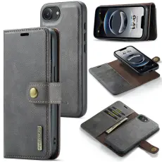 DG.MING iPhone 16e 2in1 Magnet Fodral / Skal Grå
