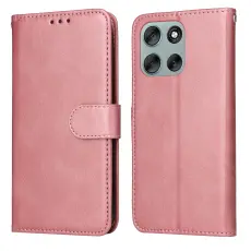 Motorola Moto G56 5G Fodral L&auml;der Ros&eacute;guld
