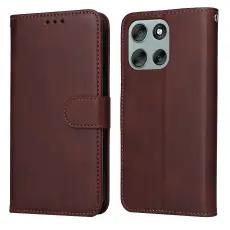 Motorola Moto G56 5G Fodral L&auml;der Brun