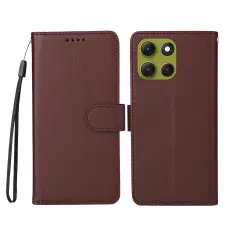 Motorola Moto G86 Power / G86 5G Fodral Läder Brun