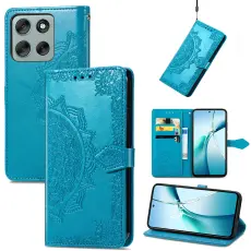 Motorola Moto G56 5G Fodral Mandala L&auml;der Bl&aring;