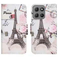 Motorola Moto G86 Power/G86 5G Fodral L&auml;der Eiffeltornet