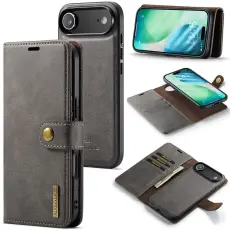 DG.MING iPhone Air 2in1 Magnet Fodral / Skal Grå