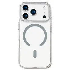 iPhone 17 Pro Max Skal MagSafe Transparent / Gr&aring;
